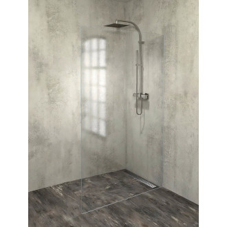 ARCHITEX sada pro uchycení skla, podlaha-stěna, max. š. 1200mm, leštěný hliník AL2112