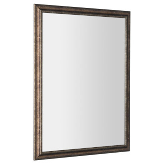 ROMINA zrcadlo v dřevěném rámu 680x880mm, bronzová patina NL397