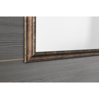 ROMINA zrcadlo v dřevěném rámu 580x980mm, bronzová patina NL398