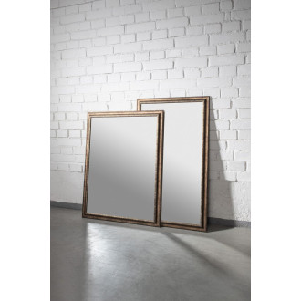 ROMINA zrcadlo v dřevěném rámu 580x980mm, bronzová patina NL398