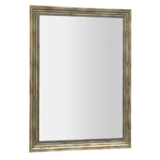 DEGAS zrcadlo v dřevěném rámu 716x916mm, černá/starobronz NL730