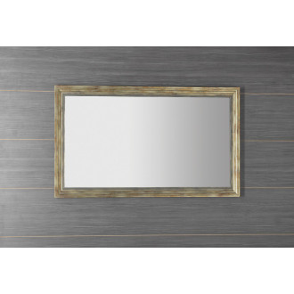 DEGAS zrcadlo v dřevěném rámu 716x1216mm, černá/starobronz NL732