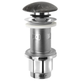 BLOK umyvadlová výpust 5/4“, click-clack, zátka matný tmavý kámen 2401-911