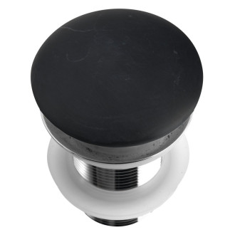 BLOK umyvadlová výpust 5/4“, click-clack, zátka černý marquin, mat 2401-931