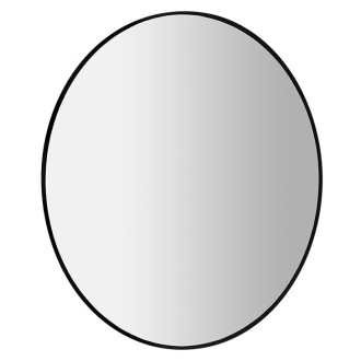 SHARON kulaté zrcadlo s LED podsvícením ? 80cm, černá mat 31255CI