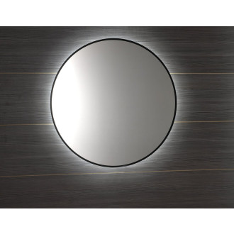 SHARON kulaté zrcadlo s LED podsvícením ? 80cm, černá mat 31255CI