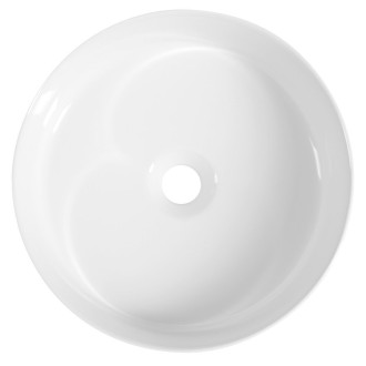 INFINITY ROUND keramické umyvadlo na desku, průměr 36cm, bílá 10NF65036