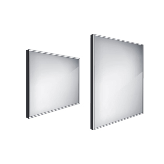 Nimco ZPC 13003-90 Černé LED zrcadlo 800x700