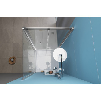 EASY obdélníkový sprchový kout 800x900mm, skládací dveře, L/P, čiré sklo EL1980EL3315