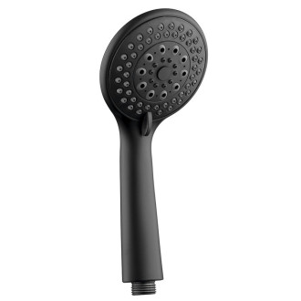 Ruční masážní sprcha, 3 režimy sprchování, průměr 100mm, ABS/černá mat SC106