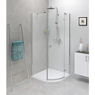 FLEXIA vanička z litého mramoru čtvrtkruh, s možností úpravy rozměru, 90x90cm, R550 91181