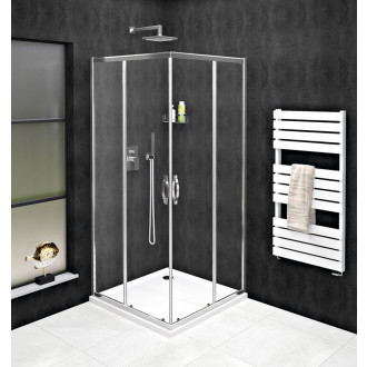 SIGMA SIMPLY čtvercový sprchový kout 800x800 mm, rohový vstup, čiré sklo GS2180GS2180