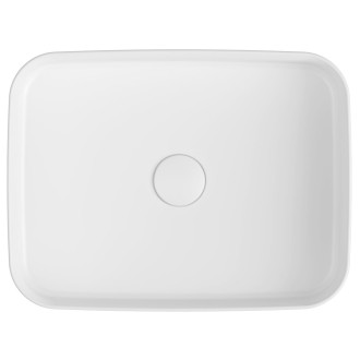 INFINITY RECTANGLE keramické umyvadlo na desku, 50x36cm, bílá 10NF65050