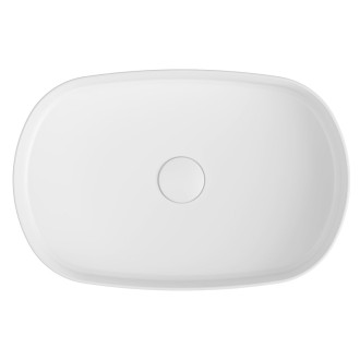 INFINITY OVAL keramické umyvadlo na desku, 55x36cm, bílá 10NF65055