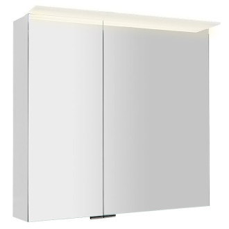 LINEX galerka s LED osvětlením, 80x70x15cm, bílá LX080-0030