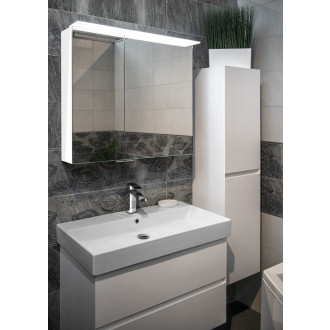 LINEX galerka s LED osvětlením, 80x70x15cm, bílá LX080-0030
