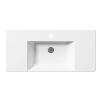 KUBE X keramické umyvadlo 100x47cm, s odkládacími plochami, bílá ExtraGlaze 9451111