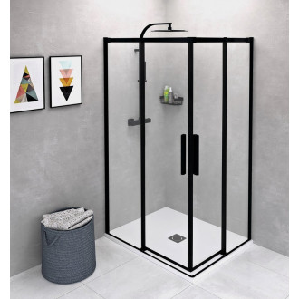 ALTIS BLACK obdélníkový sprchový kout 1000x900 mm, L/P, rohový, čiré sklo AL1512BAL1592B