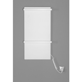 ELMIS elektrický sušák ručníků 400x800 mm, 120 W, hliník, bílá mat EB420