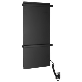 ELMIS elektrický sušák ručníků 400x800 mm, 120 W, hliník, černá mat EB430