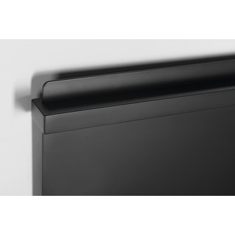 ELMIS elektrický sušák ručníků 400x800 mm, 120 W, hliník, černá mat EB430