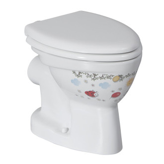 KID WC mísa kombi, zadní odpad, dekor CK310.11CB00E.FF00