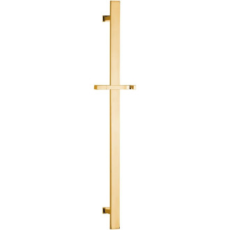 Sprchová tyč, posuvný držák, hranatá, 700mm, zlato SC417