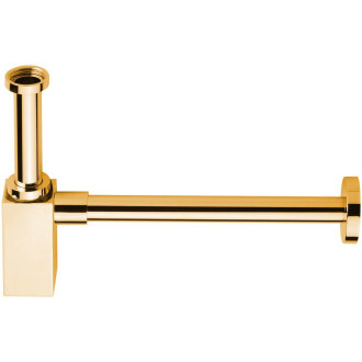 Umyvadlový sifon 5/4", odpad 32 mm, hranatý, zlato SI417