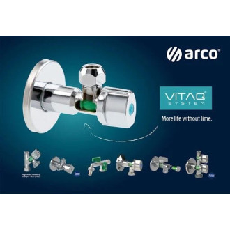 ARCO rohový ventil A-80 1/2"x3/8", anticalc, chrom, pár NOV76MAC