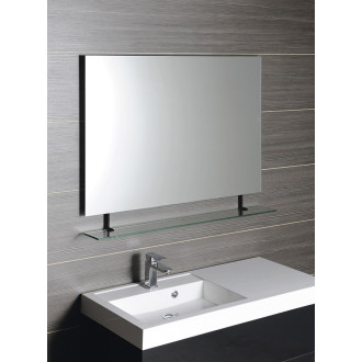 WEGA zrcadlo s policí 1000x800mm, černá mat 60092B