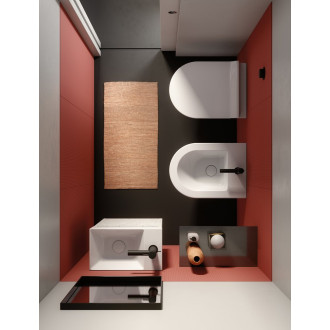 KUBE X bidet závěsný 36x50cm, bílá ExtraGlaze 9464111