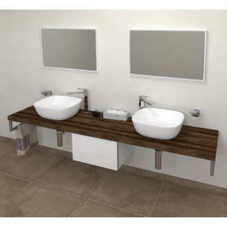 AVICE deska 210x50cm, dub tmavý AV2111