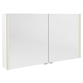 ALIX galerka s LED osvětlením, 2x dvířka, 126x70x17,5cm, bílá AX126-0030