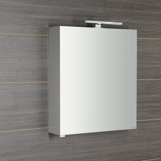 RIWA galerka s LED osvětlením, 50x70x17cm, bílá lesk RIW050-0030