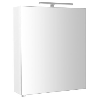 RIWA galerka s LED osvětlením, 60x70x17cm, bílá lesk RIW060-0030