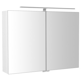 RIWA galerka s LED osvětlením, 81x70x17cm, bílá lesk RIW080-0030