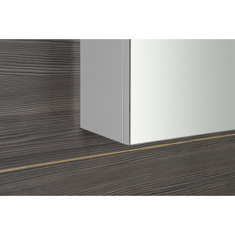 RIWA galerka s LED osvětlením, 81x70x17cm, bílá lesk RIW080-0030