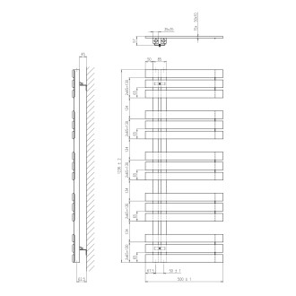 SILVANA otopné těleso 500x1236 mm, bílá IR161