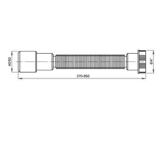 Flexi dopojení s plastovou převlečnou matkou 6/4", 40/50 151.179.0
