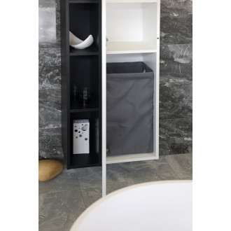 Prádelní koš do skříně 310x570x230mm, suchý zip, šedá UPE600