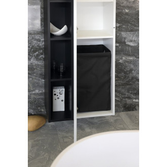 Prádelní koš do skříně 310x570x230mm, suchý zip, černá UPE600B