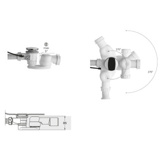 Sifon 6/4", výška 42mm, DN40 71712