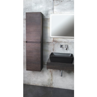 MORIAN vysoká skříňka 35x140x30cm, dub černý MR189