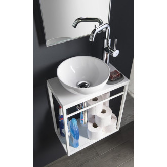 CREST konzole s policí, 39,5x45x21,7cm, bílá mat AR502