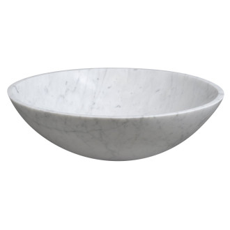 BLOK kamenné umyvadlo na desku ? 42 cm, bílá carrara mat 2401-42