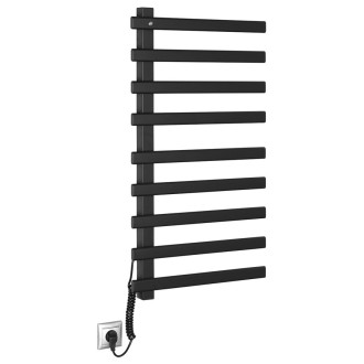 ELCOR elektrický sušák ručníků 480x920x50 mm, 128 W, černá mat EB460