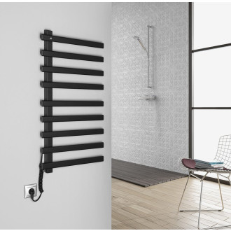 ELCOR elektrický sušák ručníků 480x920x50 mm, 128 W, černá mat EB460