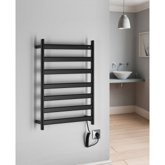 ELIAS elektrický sušák ručníků 490x730x110 mm, 105 W, černá mat EB550