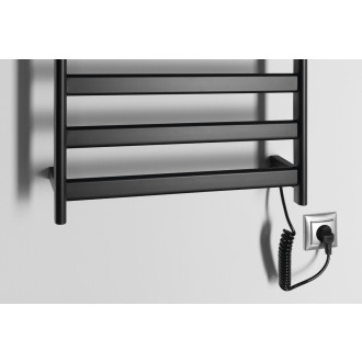 ELIAS elektrický sušák ručníků 490x730x110 mm, 105 W, černá mat EB550