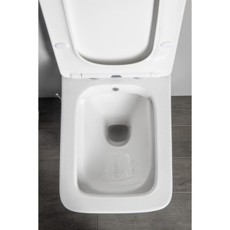 PORTO CLEANWASH závěsná WC mísa Rimless,  baterie a bidet. sprška, 36x5cm, bílá PZ102RX